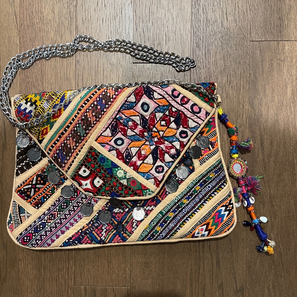 Boho clutch/crossbody bag by Love Bohemian Live